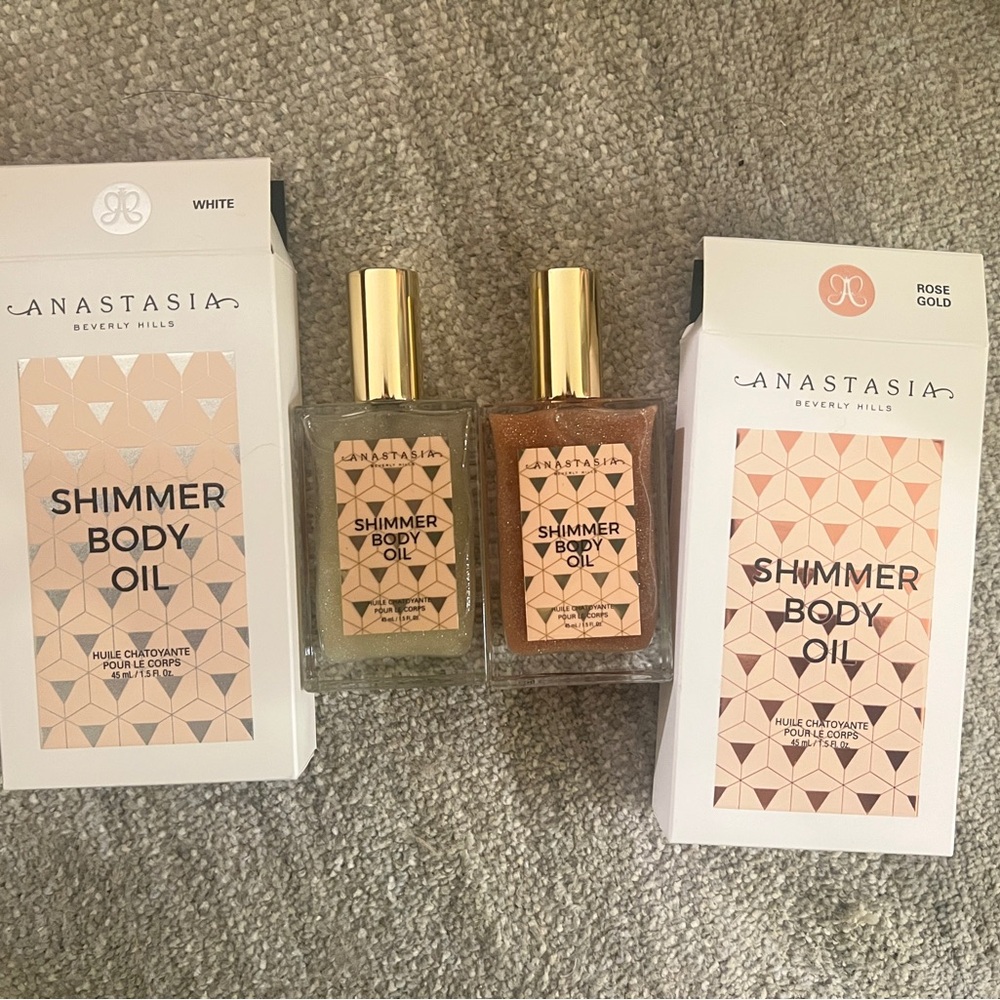 ANASTASIAS BEVERLY HILLS SHIMMER BODY OIL 45ml - White & Rose Gold